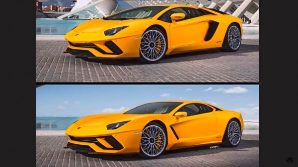 Переднемоторный Lamborghini показали на рендере