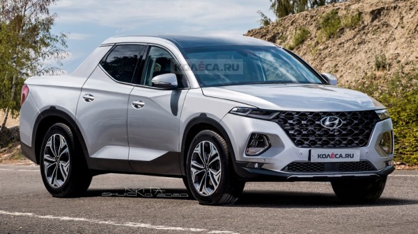 В сети появились первые изображения нового пикапа Hyundai Santa Cruz