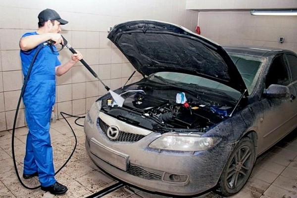 Как самостоятельно помыть двигатель автомобиля