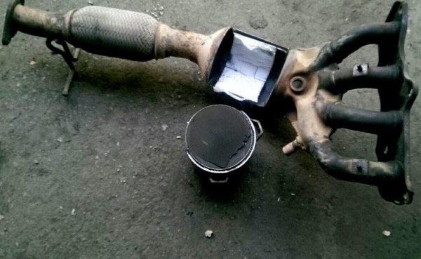 Замена катализатора на пламегаситель