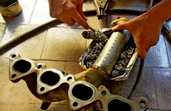 Замена катализатора на пламегаситель