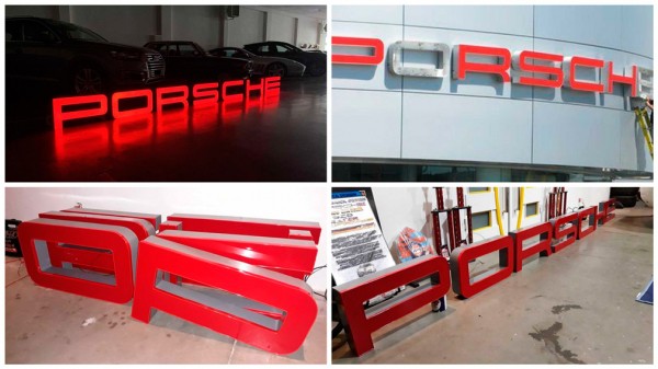 Светящиеся вывески дилеров Porsche появились в продаже