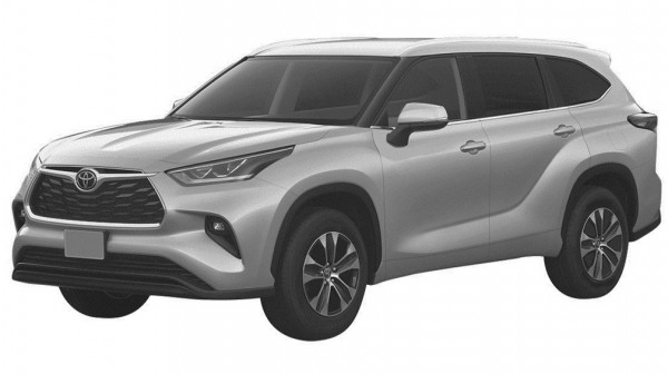 Toyota запатентовал Highlander нового поколения для России
