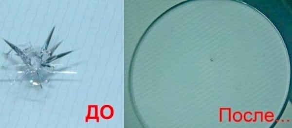 Как остановить трещину на лобовом стекле автомобиля