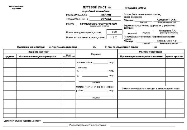 Как происходит учебная езда