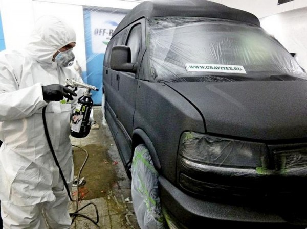 Покраска авто защитной краской «Раптор» Покраска авто защитной краской «Раптор»