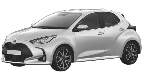 Хэтчбек Toyota Yaris нового поколения запатентовали в России