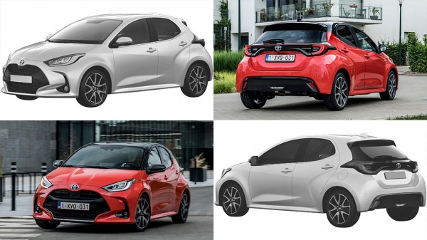 Хэтчбек Toyota Yaris нового поколения запатентовали в России