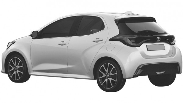 Хэтчбек Toyota Yaris нового поколения запатентовали в России