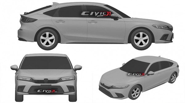 Компания Honda запатентовала седан Civic 2022 модельного года