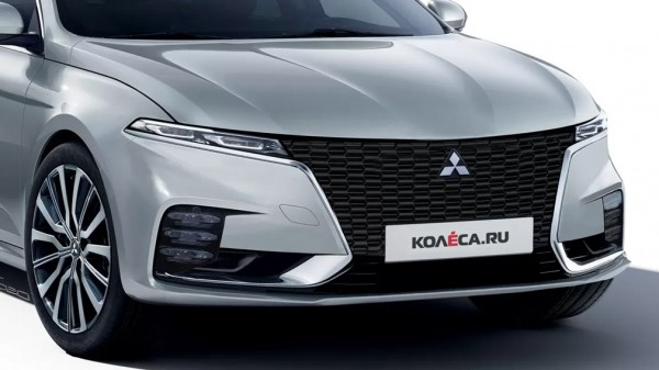 Появились изображения нового седана Mitsubishi Galant