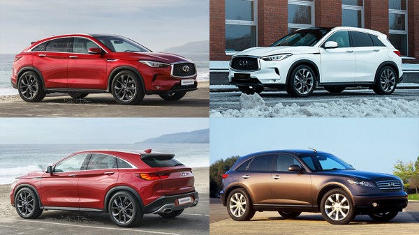 В Сети появились изображения нового кроссовера Infiniti QX55