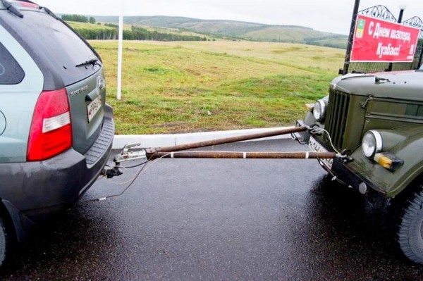 Жесткая сцепка для легковых автомобилей