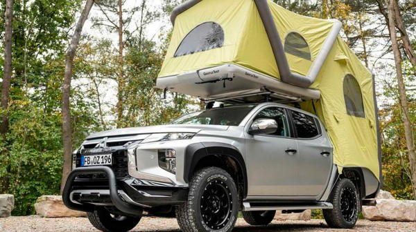 Mitsubishi превратила новый L200 в кемпер с холодильником и душем