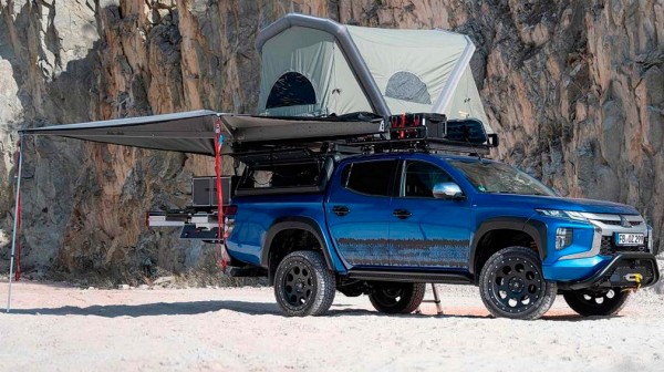 Mitsubishi превратила новый L200 в кемпер с холодильником и душем