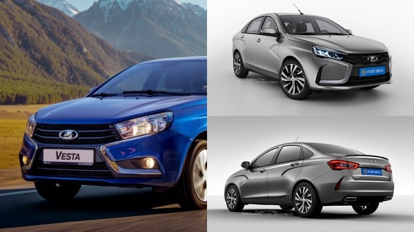 В Сети показали, как может выглядеть новая Lada Vesta FL
