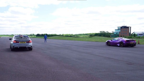 Ferrari 488 Pista сразилась с 800-сильным BMW M5