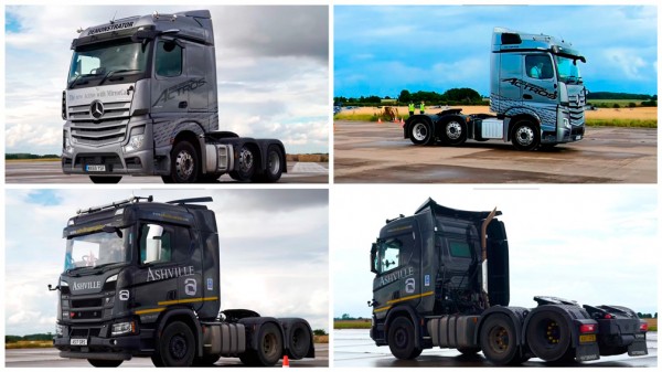 Блогеры устроили гонки на 44-тонных тягачах