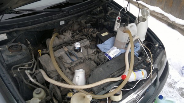 Какое средство лучше использовать для промывки радиатора печки автомобиля?