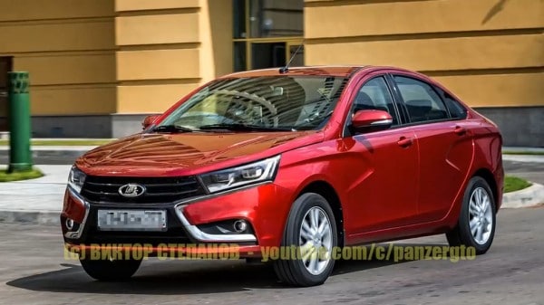 Как будет выглядеть Lada Vesta FL показали на новых рендерах