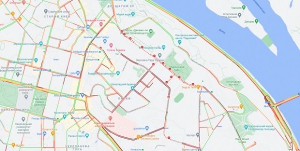 В центре Киева евробляхеры перекрыли движение