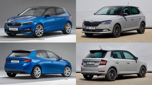В Сети появились первые изображения новой Skoda Fabia