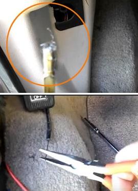 Как открыть капот, если порвался тросик?