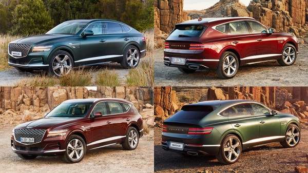 В Сети появились изображения нового купе-кроссовера Genesis GV80