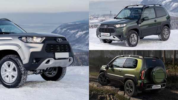 В Сети появились первые изображения трёхдверной Lada Niva Travel