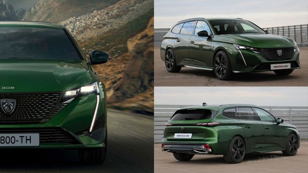 В Сети появились новые изображения универсала Peugeot 308 следующего поколения