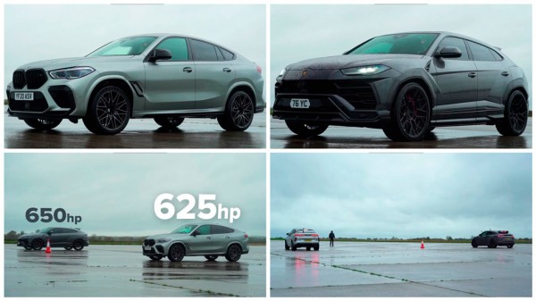 Немецкий BMW X6 M сразился с Lamborghini Urus на прямой