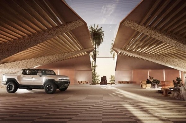 Гараж будущего для Hummer EV