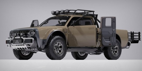 Электро пикап Alpha Wolf сильно раздуло