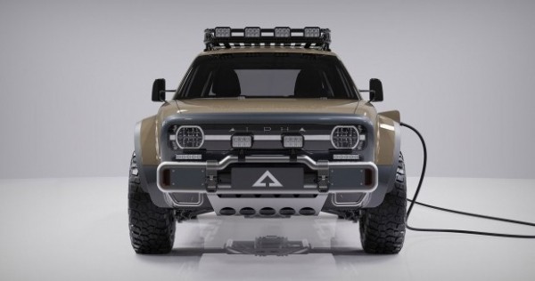 Электро пикап Alpha Wolf сильно раздуло