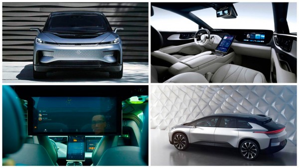 Серийный электрокар FF 91 от Faraday Future оборудовали 27-дюймовым экраном
