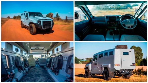 На базе внедорожника Toyota Land Cruiser построили восьмиместный броневик 