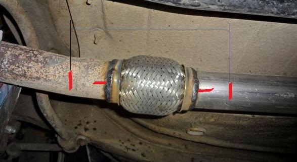 Правильный выбор и замена гофры глушителя