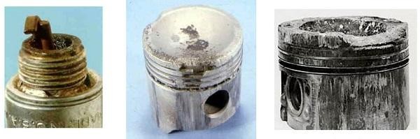 Симптомы неисправности свечей зажигания