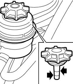 Проверка уровня гур. Жидкость гур нексия. 2. Проверка уровня гур. Жидкость в гур мерседес мл 2008.