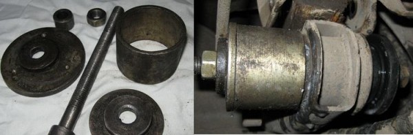 Способы замены сайлентблоков балки