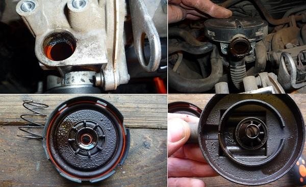 Устранение течи масла в свечные колодцы