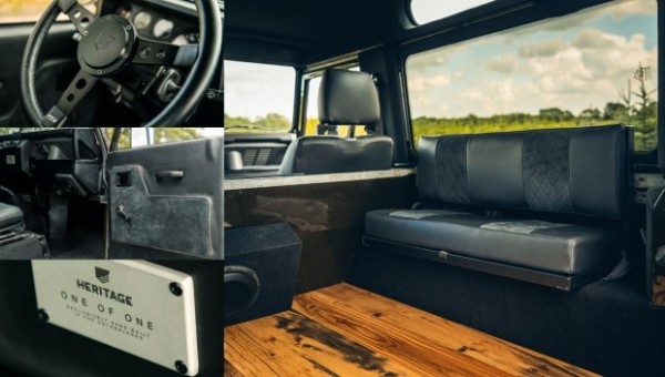 Heritage Customs Vintage поддержал лаконичность Дефендера декором