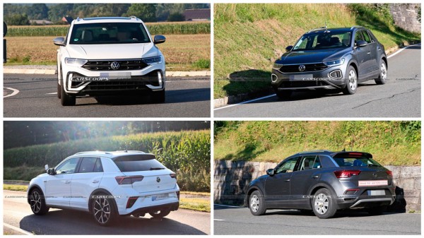 Фотошпионы заметили обновленные Volkswagen T-Roc и T-Roc R без камуфляжа