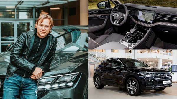 Российское представительство Volkswagen подарило тренеру сборной России по футболу новый Touareg