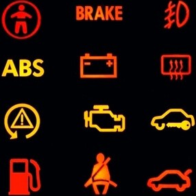 Обозначение значков на панели приборов автомобиля