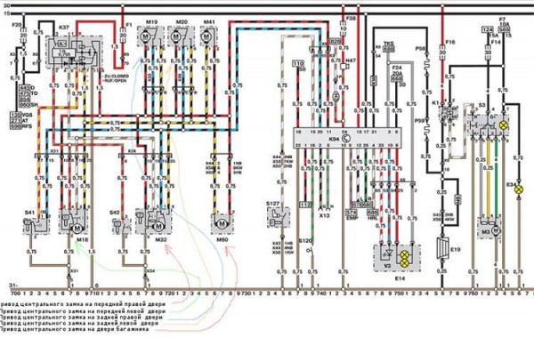 Подключение центрального замка