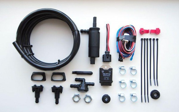 Установка омывателя фар