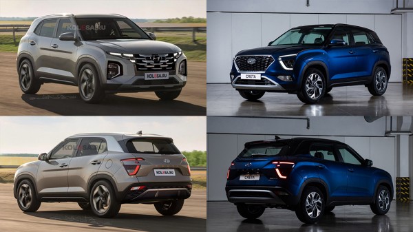 В Сети появились новые изображения обновлённого кроссовера Hyundai Creta