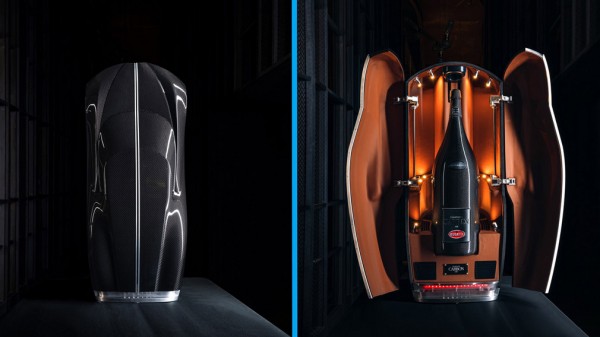 Бренд Bugatti в честь гиперкара La Voiture Noire выпустил бутылку шампанского