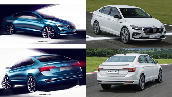В Сети появились новые изображения Skoda Slavia